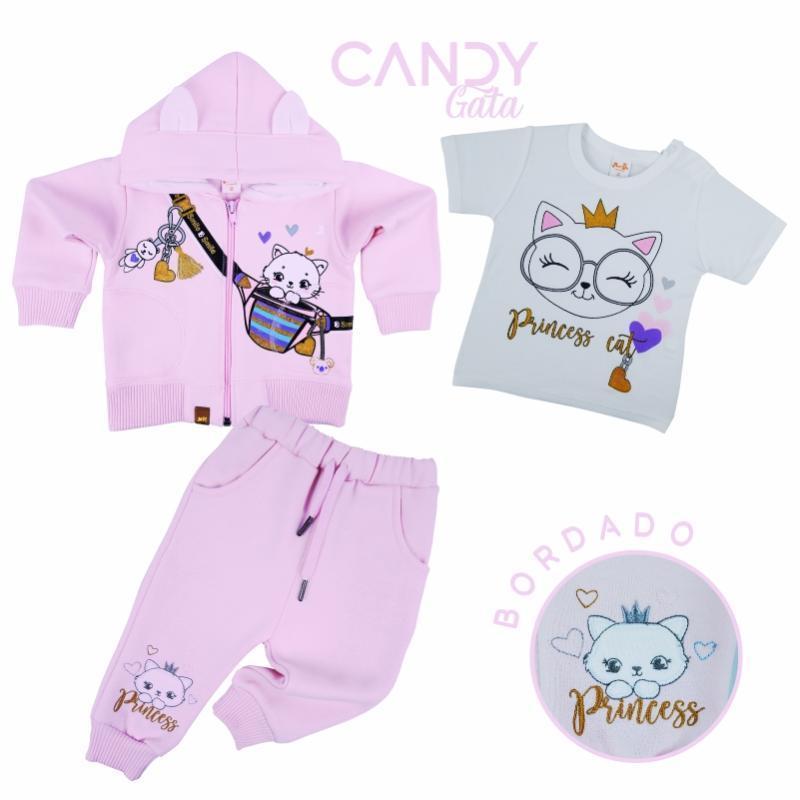 Conjunto de niña bebe CANDY GATA